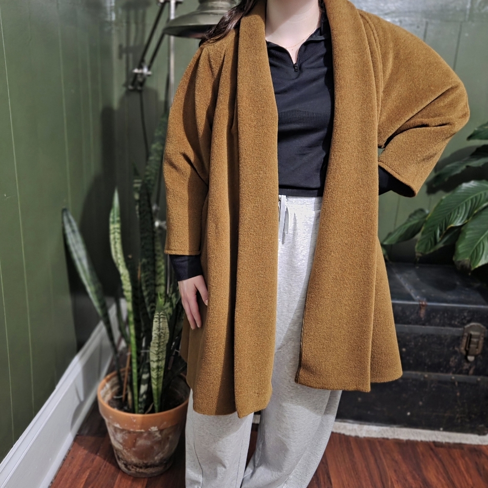 MaxMara Brown Coat with Orange Lining - Picture 11 of 11